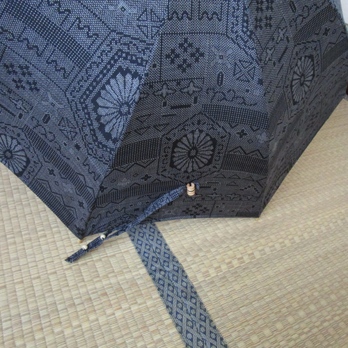 大島紬　リメイク日傘　着物　長傘　一本傘 リメイク】大島紬着物から 日傘 へ リメイク - 創業1946年 静京