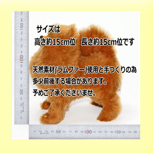 四つ立ちポメラニアン 4色で対応 犬 ぬいぐるみ ぬいぐるみ クラフト