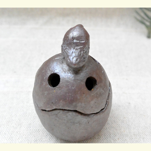 フクロウの陶器彫刻 約30cm ◇縁起物！ 高さ約22㎝｜陶器製