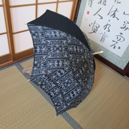 【Miku】大島紬　和装日傘　日本製 楽天市場】【 50％ OFF 大決算ファッションセール】 日傘 本場