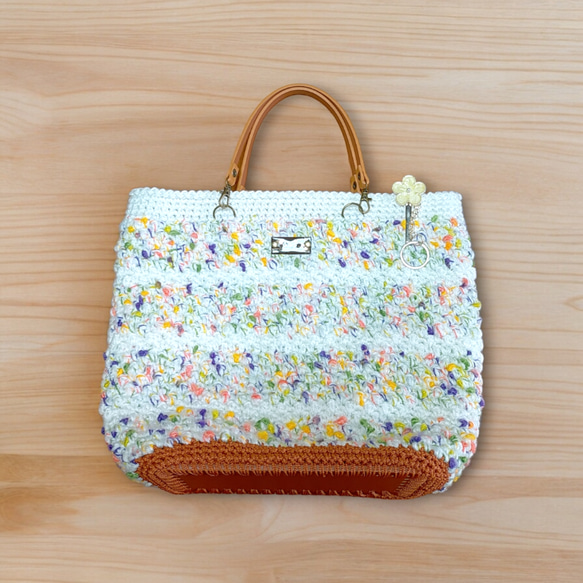 【SALE】¥4500→¥2700 ポップで可愛い♡トートバッグ/ハンドバッグ【カラフル】 2枚目の画像