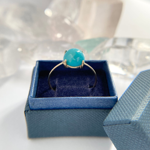 K10 天然トルコ石リング （選べるサイズ）スリーピングビューティー産