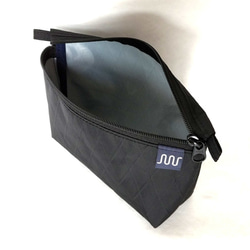 X-Pac　マチ付きポーチ  ブラック  Mサイズ　アウトドア軽量　ナイロン　小物入れ　ミニショルダーバッグ 3枚目の画像