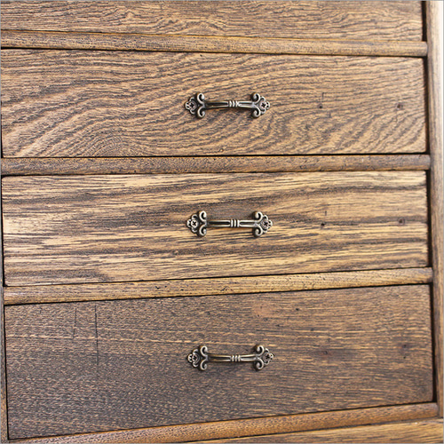 小引き出し 5段 木製 アンティーク ドローワー 卓上 取っ手 小物入れ