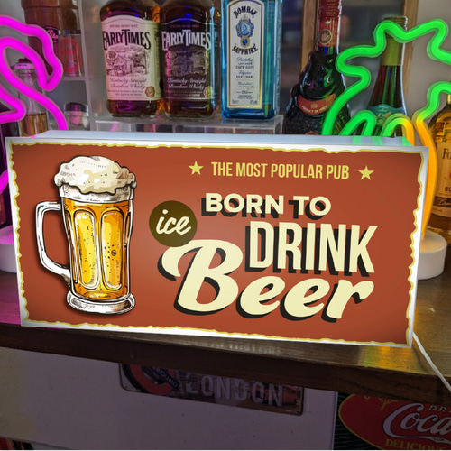 Lサイズ】BEER ビール 生ビール ジョッキ パブ スナック カフェ バー 