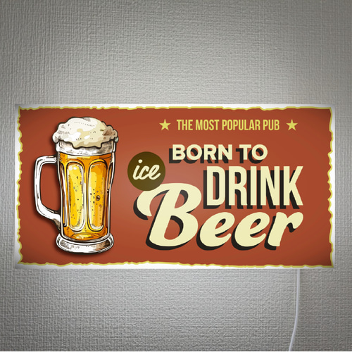 Lサイズ】BEER ビール 生ビール ジョッキ パブ スナック カフェ バー