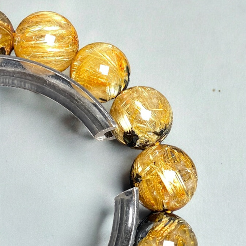 太陽放射タイチンルチル[d6xU]極品位 約13mm ブレスレット 陰陽師 通販  