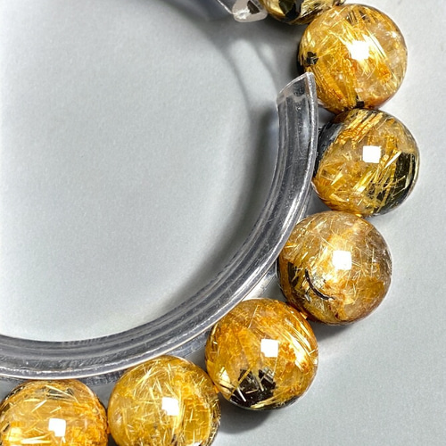 太陽放射タイチンルチル[d6xU]極品位 約13mm ブレスレット 陰陽師 通販  