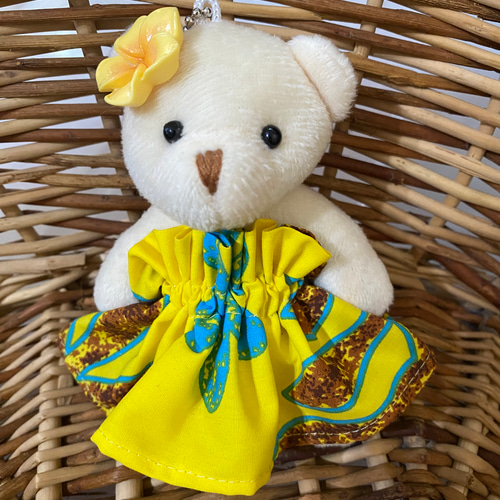 ハワイ くま 人形 ぬいぐるみ ストラップ フラダンス ぬいぐるみ