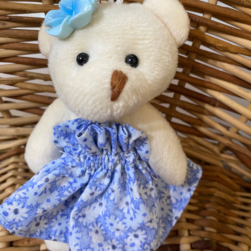 ハワイ くま 人形 ぬいぐるみ ストラップ キーホルダー フラダンス  