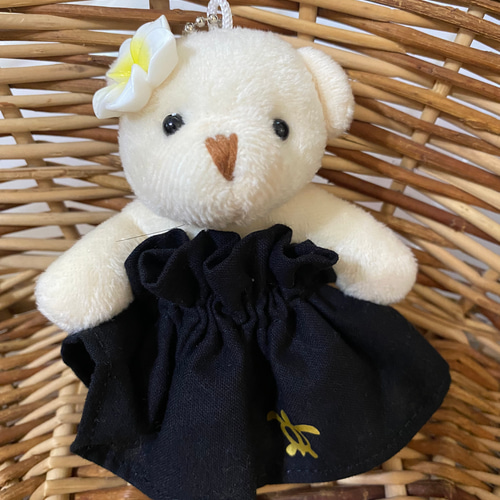 ハワイ くま 人形 ぬいぐるみ ストラップ フラダンス ぬいぐるみ