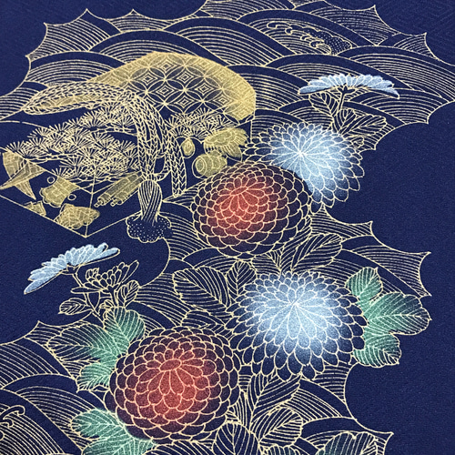 正絹】着物リメイク 色留袖ドレス&ショールのセット／キャミワンピース  