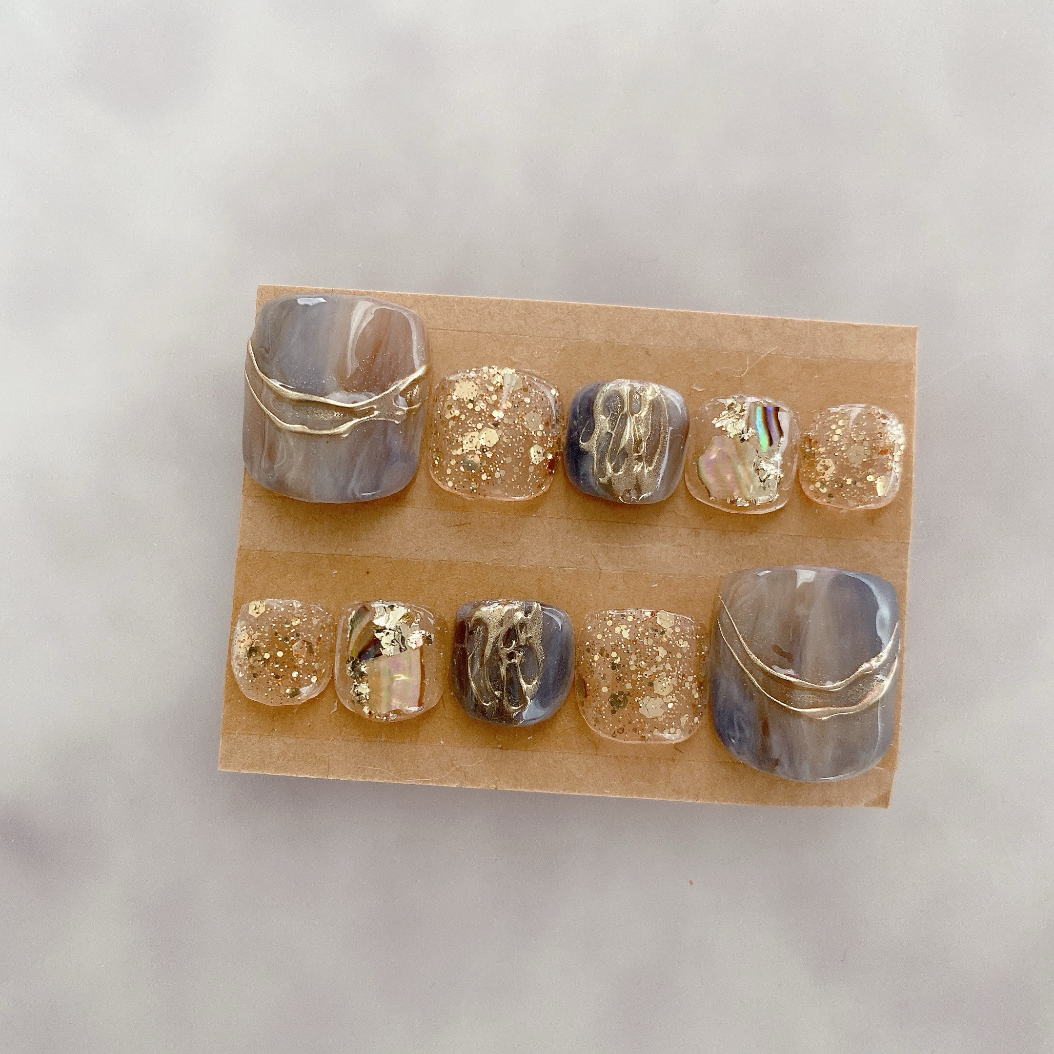 フットネイルチップ 【foot】シェル ニュアンス