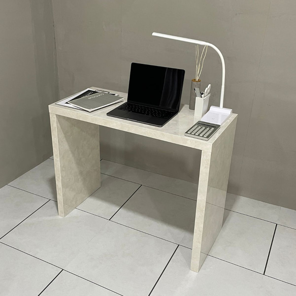 大理石調 コの字テーブル 中 コンパクトデスク おしゃれ PC 大理石調 コの字テーブル 中 コンパクトデスク おしゃれ PC