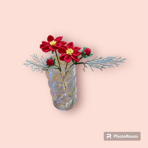 枯れない花束 コスモス 秋桜 一輪挿し 一輪挿し・花瓶・花器 cony 通販