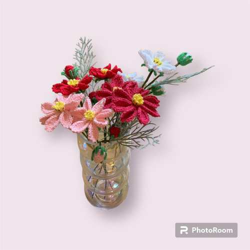 枯れない花束 コスモス 秋桜 一輪挿し 一輪挿し・花瓶・花器 cony 通販