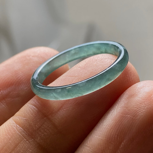 [R15-073］ 翡翠　くりぬき　リング　天然石　グアテマラ産　15号　指輪 R15-039］ ジェイド JADE ヒスイ 本翡翠 くりぬき リング 天然石