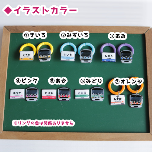 おなまえシューズタグ ～電車シリーズ～ ☆ ネームタグ 上靴