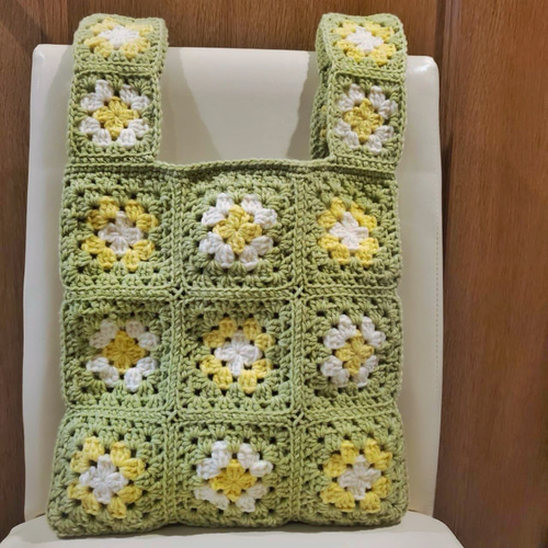 グラニーバッグ 花柄モチーフ トートバッグ グラニーバッグ花柄 | iichi 日々の暮らしを心地よくする