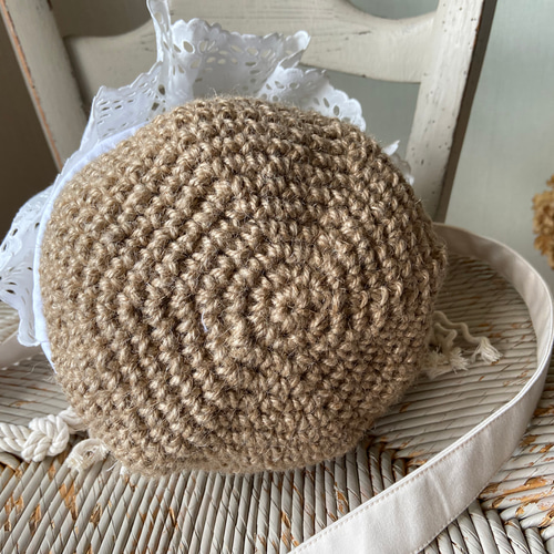 大量入荷 whitework*フランスアンティーク*巾着かごバッグ*手刺繍レース ショルダーバッグ