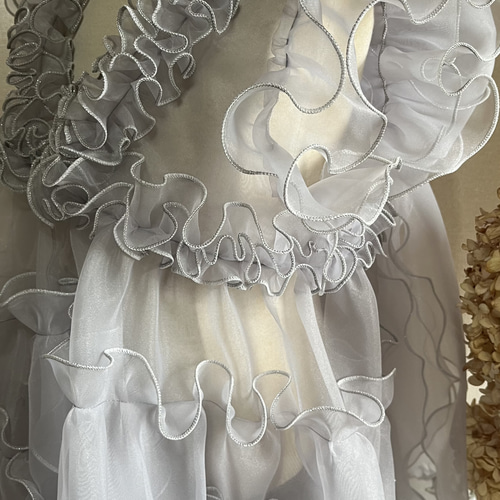 七五三 メロウ被布ドレス シルバーグレー 子供服 cocoawaffle 通販  