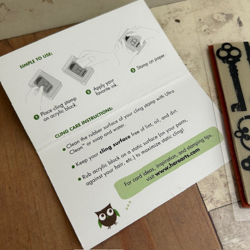 212・【SALE】keys 鍵 アンティーク風 輸入スタンプ ラバースタンプ