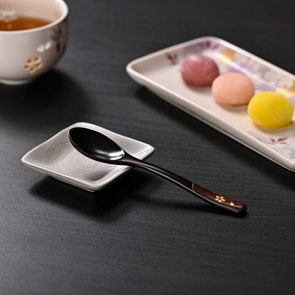 桜皮を使った秋田の伝統工芸品「樺細工」 漆ため塗スプーン その他