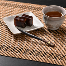 桜皮を使った秋田の伝統工芸品「樺細工」 丸茶盆 中 市松桜 お盆