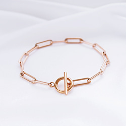 金属アレルギー対応! ピンクゴールド＊リンクチェーンのマンテル