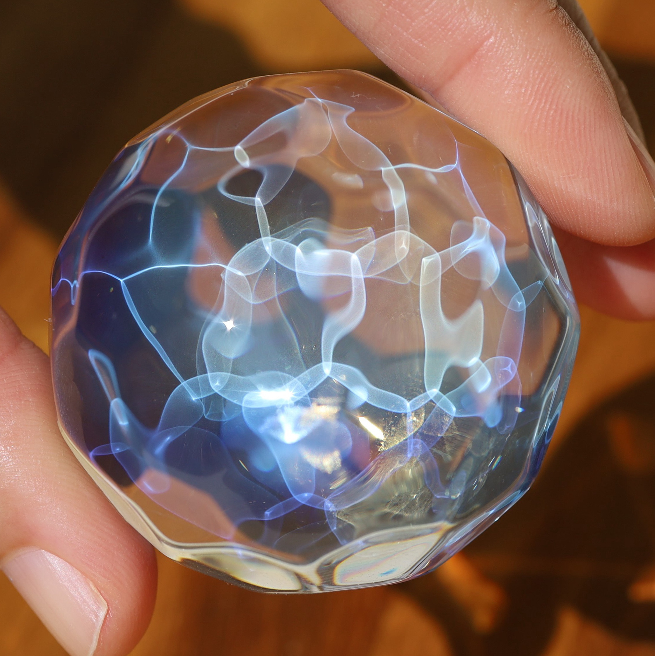 ❇︎ 海色ガラス❇︎ 水面模様のガラスオブジェ（ペーパー