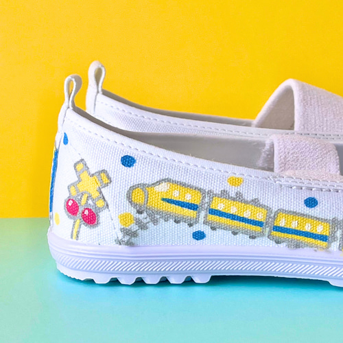 名入り・大スキ新幹線上履き/ドクターイエロー その他入園グッズ ま