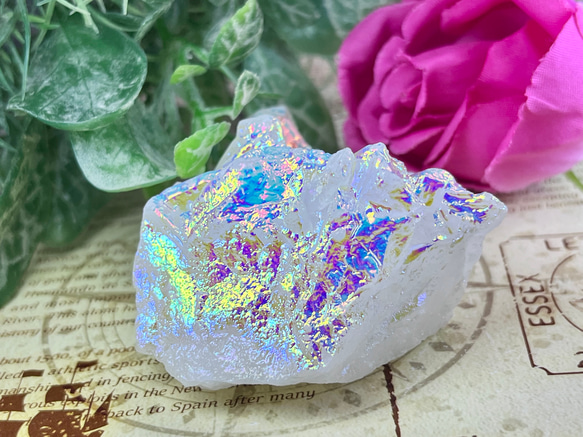 キャンドルクォーツ✨オーラ水晶ラフストーン原石クラスター