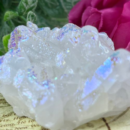 キャンドルクォーツ✨ オーラ 水晶 ラフストーン 原石 クラスター