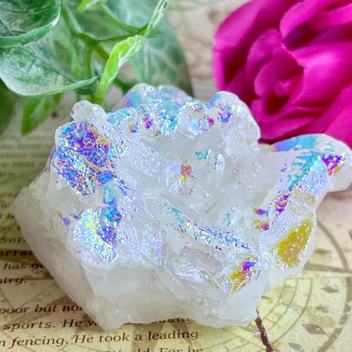 キャンドルクォーツ✨ オーラ 水晶 ラフストーン 原石 クラスター