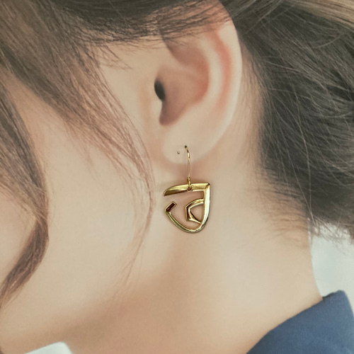 涼しげでカッコ可愛い素敵な2way夏ピアス ピアス（フック・チェーン