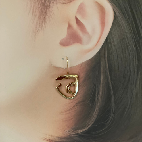 涼しげでカッコ可愛い素敵な2way夏ピアス ピアス（フック・チェーン