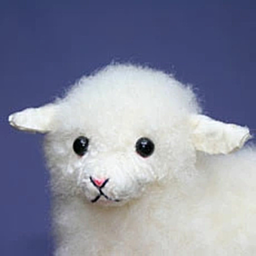 迷える小羊さん リアルファーの羊のぬいぐるみ サフォーク【再販・受注