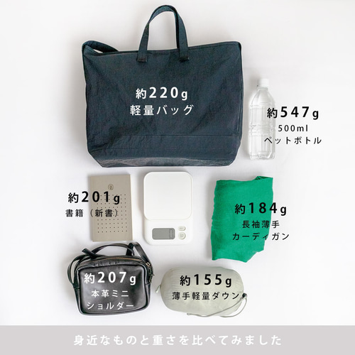 超軽量] [撥水] 指1本で軽々持ち上がる 2WAYトート【ナチュラル】A4