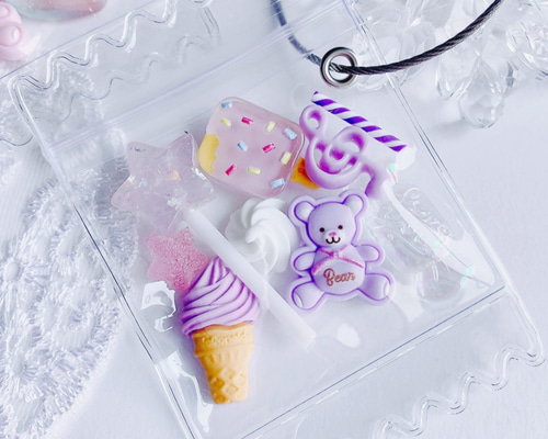 CANDY COLOR TICKET フェイクスイーツ作家様 バッグチャーム