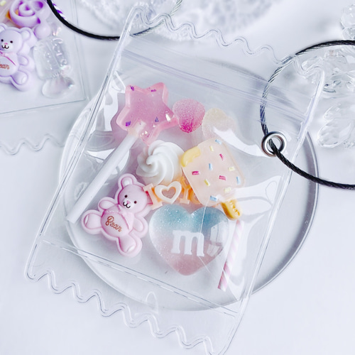 Myaa Sweets様 バッグチャーム ピンクハロウィン フェイクスイーツ