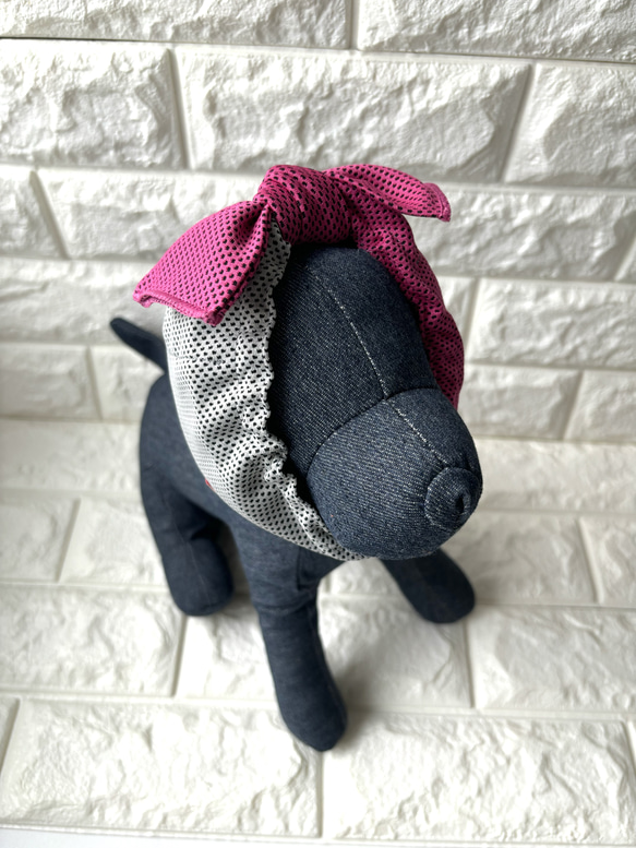 "数量限定"　bi-color クールタオルネックウォーマー「虫歯巻きにもなるよ」UVカット 6枚目の画像