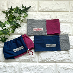 "数量限定"　bi-color クールタオルネックウォーマー「虫歯巻きにもなるよ」UVカット 15枚目の画像