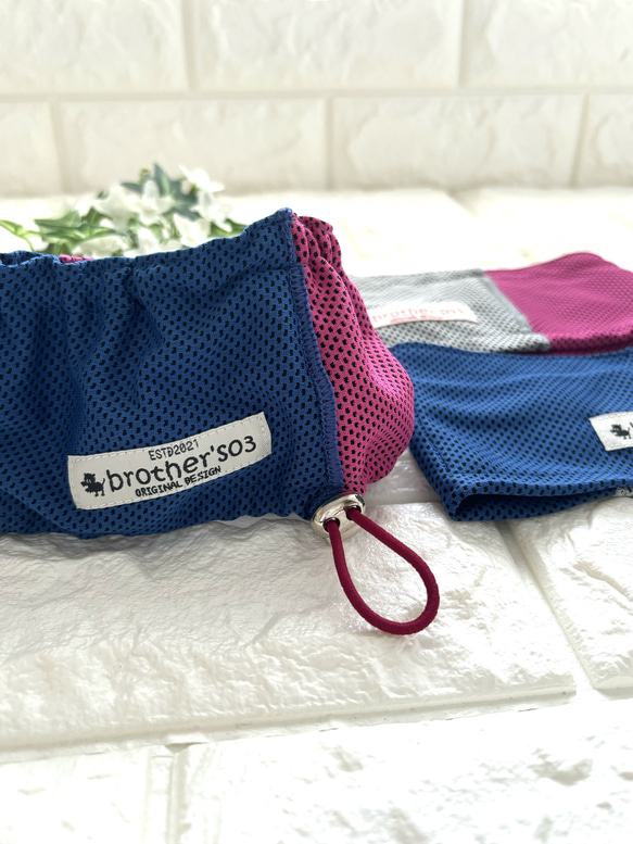 "数量限定"　bi-color クールタオルネックウォーマー「虫歯巻きにもなるよ」UVカット 14枚目の画像