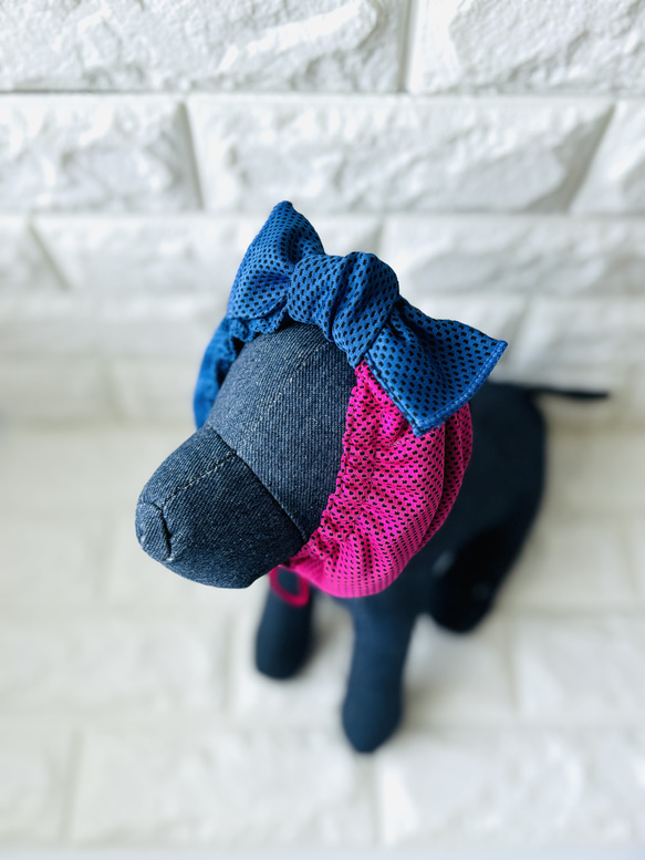 "数量限定"　bi-color クールタオルネックウォーマー「虫歯巻きにもなるよ」UVカット 3枚目の画像