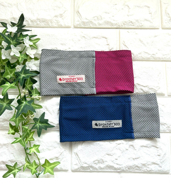 "数量限定"　bi-color クールタオルネックウォーマー「虫歯巻きにもなるよ」UVカット 16枚目の画像