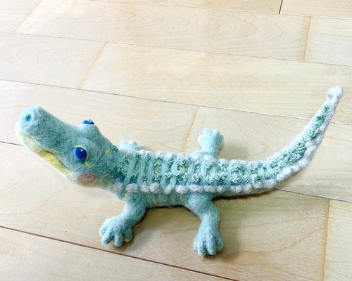 わに　羊毛フェルト パクパクわにくん 羊毛フェルト ワニ わに 羊毛フェルト ツクルヤ 通販