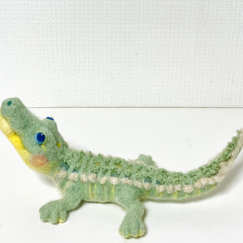 パクパクわにくん 羊毛フェルト ワニ わに 羊毛フェルト