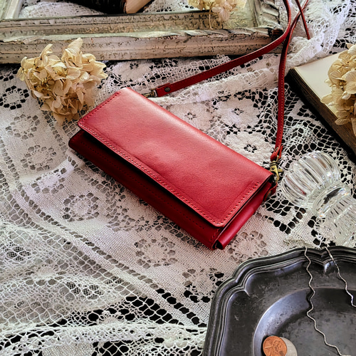 Creema限定 早割価格】お財布ショルダー◇カラーが選べる◇スマホ