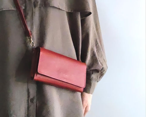 Creema限定 早割価格】お財布ショルダー◇カラーが選べる◇スマホ