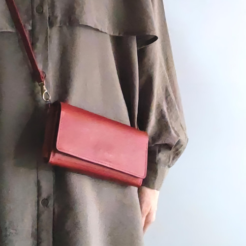 Creema限定 早割価格】お財布ショルダー◇カラーが選べる◇スマホ